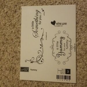 Stampin Up Yummy stamp set